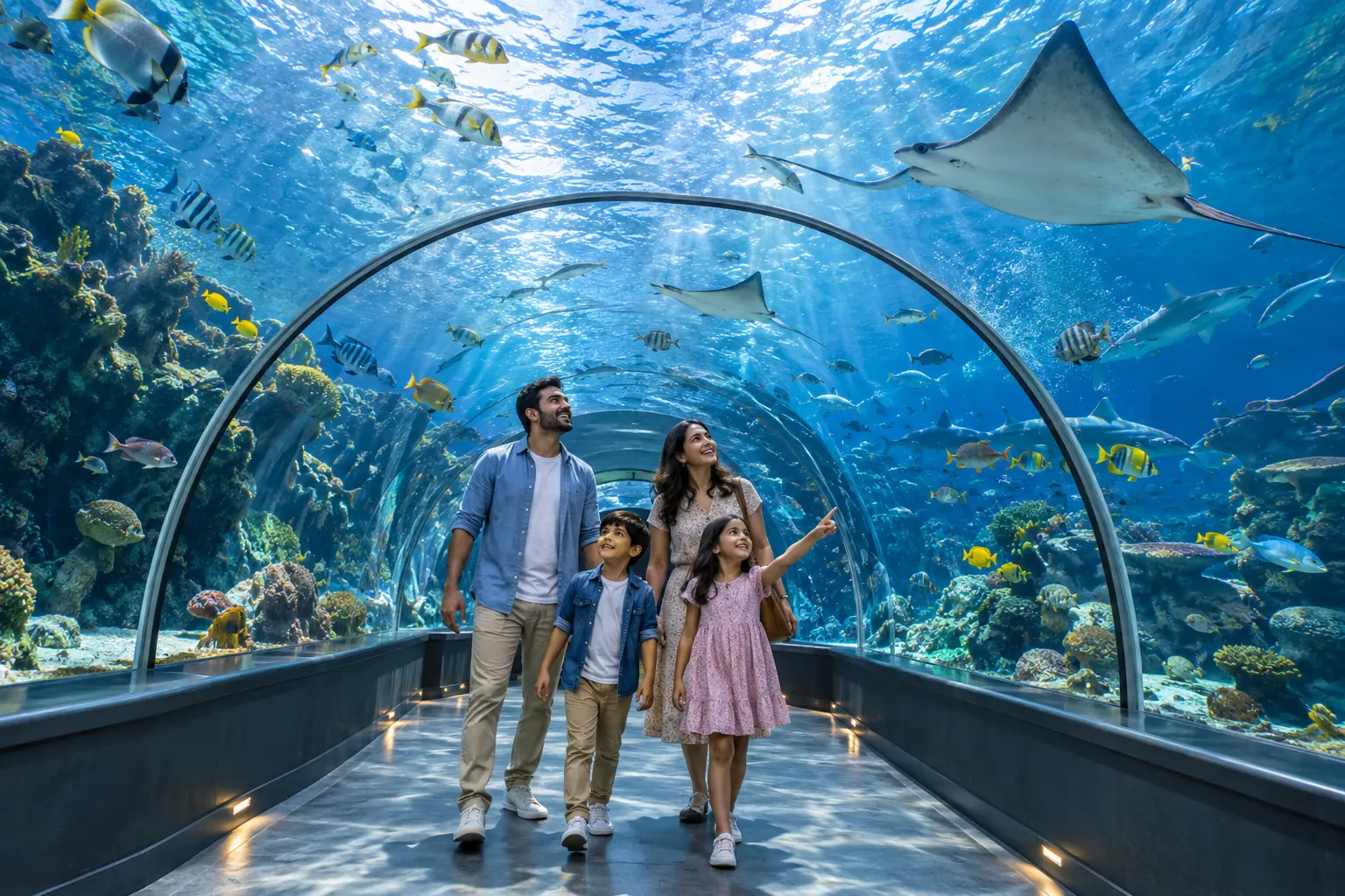 Aquariums, illustrative concept visual