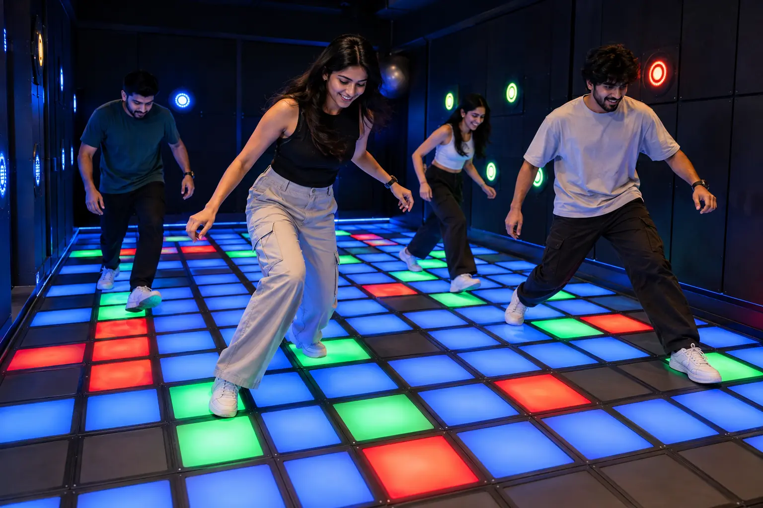 Interactive Floor Games, illustrative concept visual