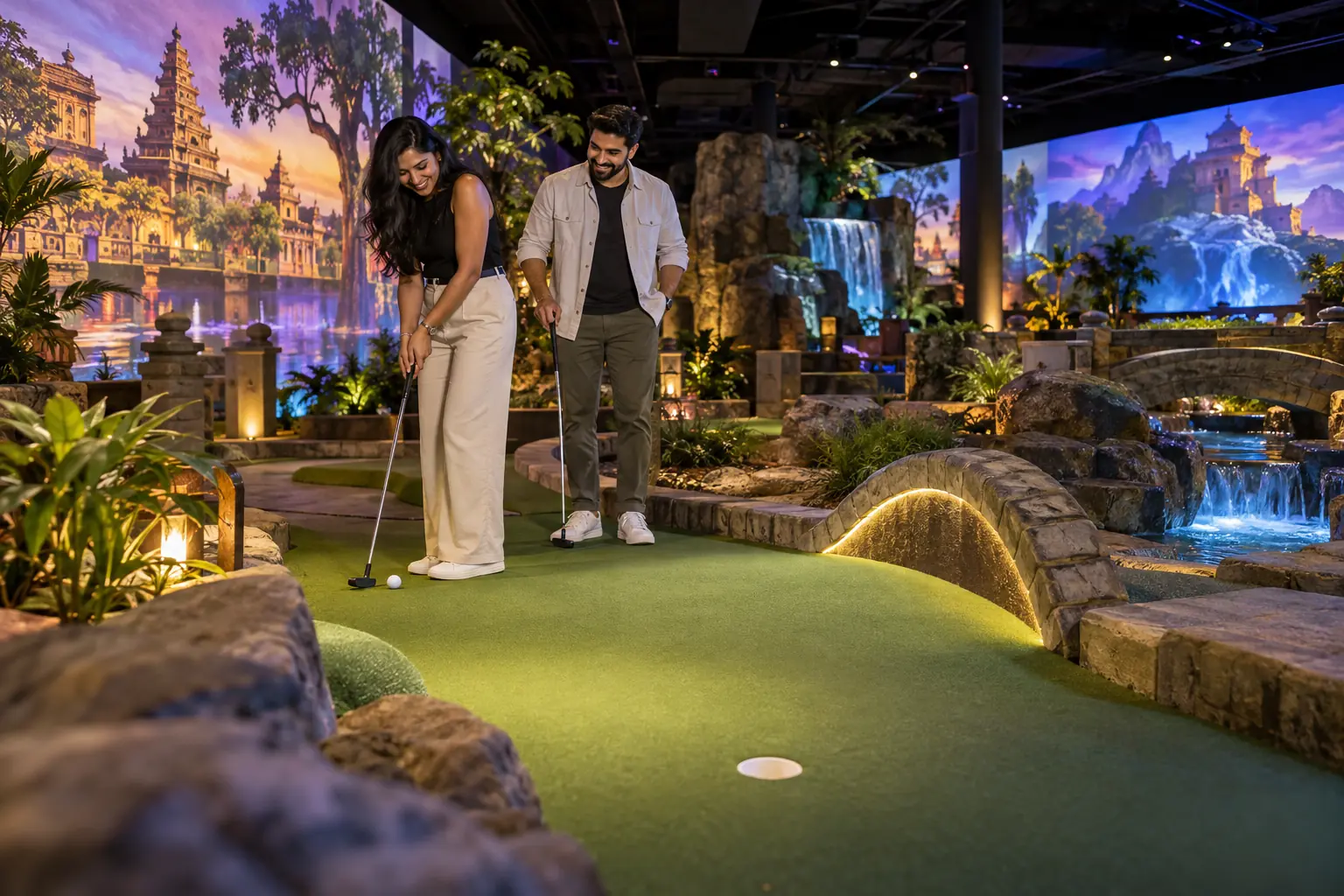 Indoor Mini Golf, illustrative concept visual