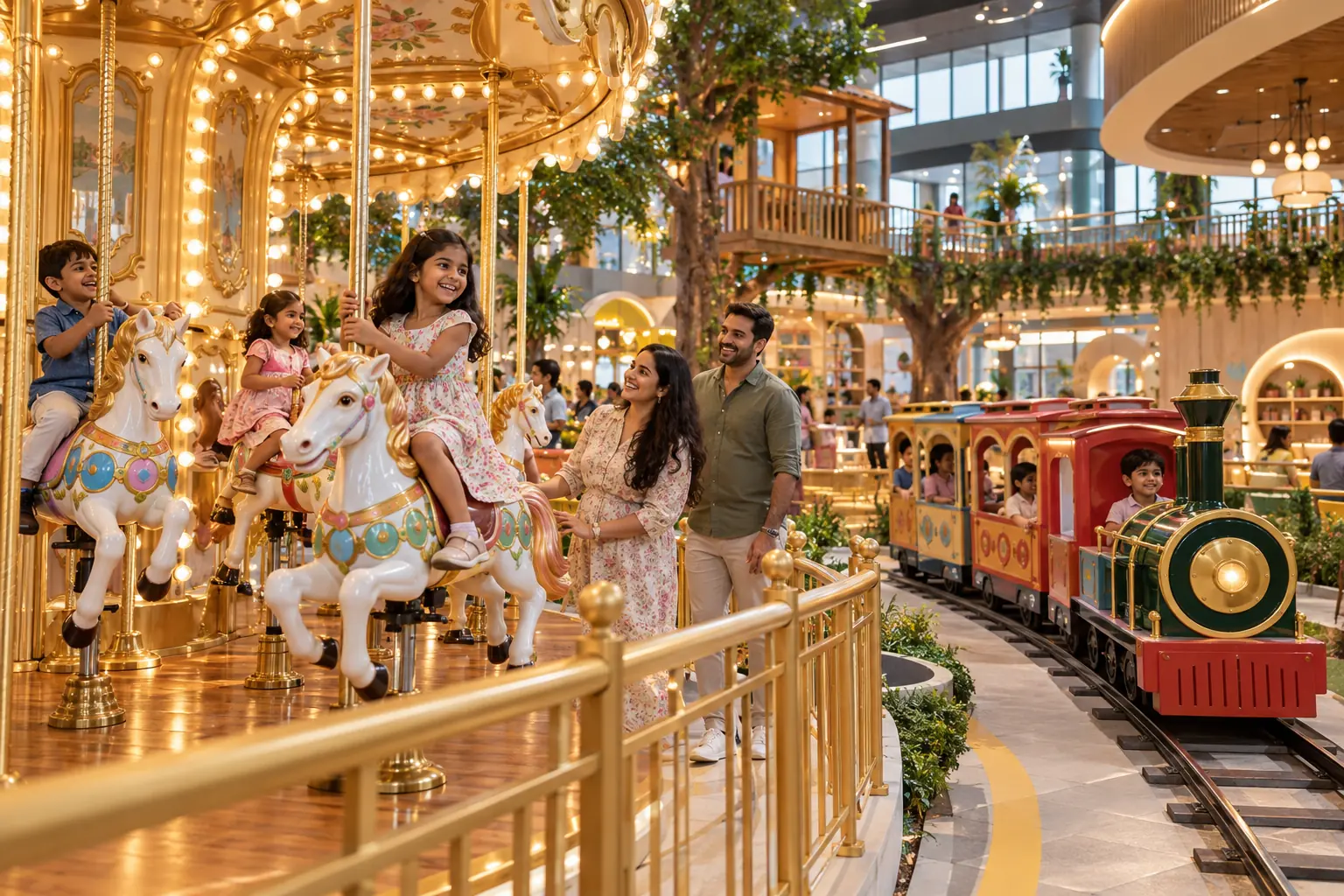 Children’s Indoor Rides, illustrative concept visual