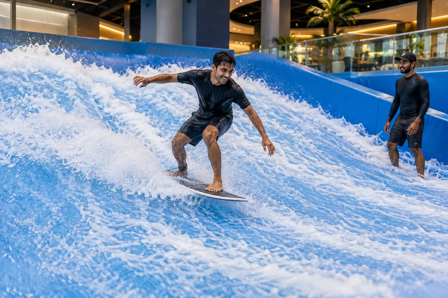 Surfing Simulators, illustrative concept visual