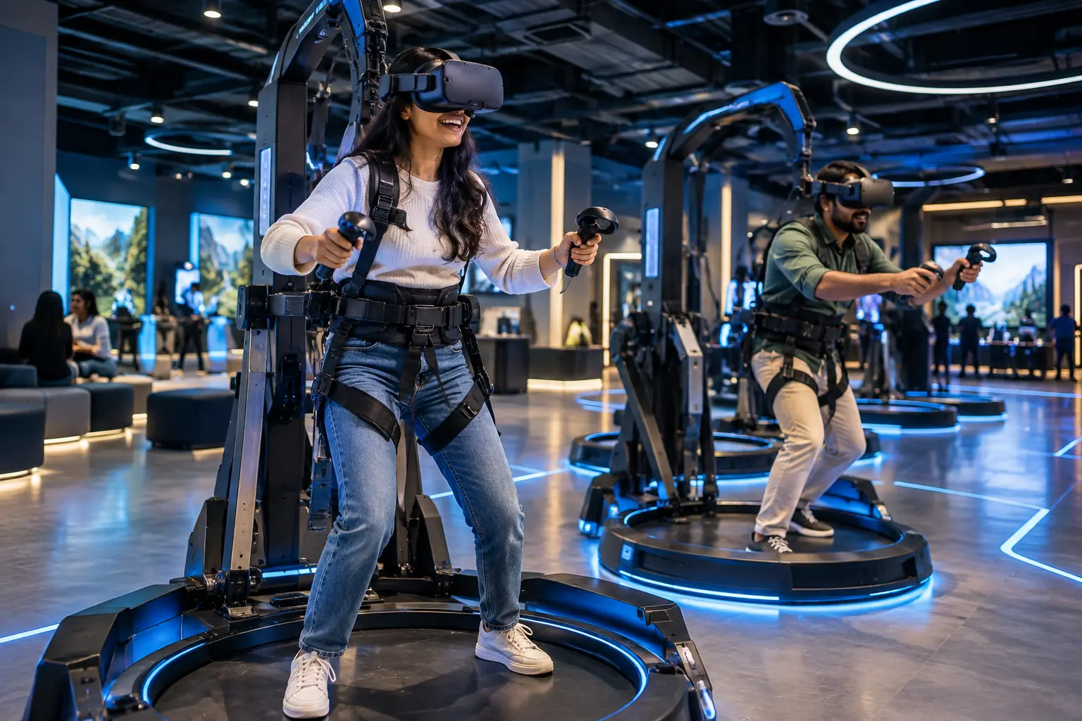 VR Theme Park, illustrative concept visual