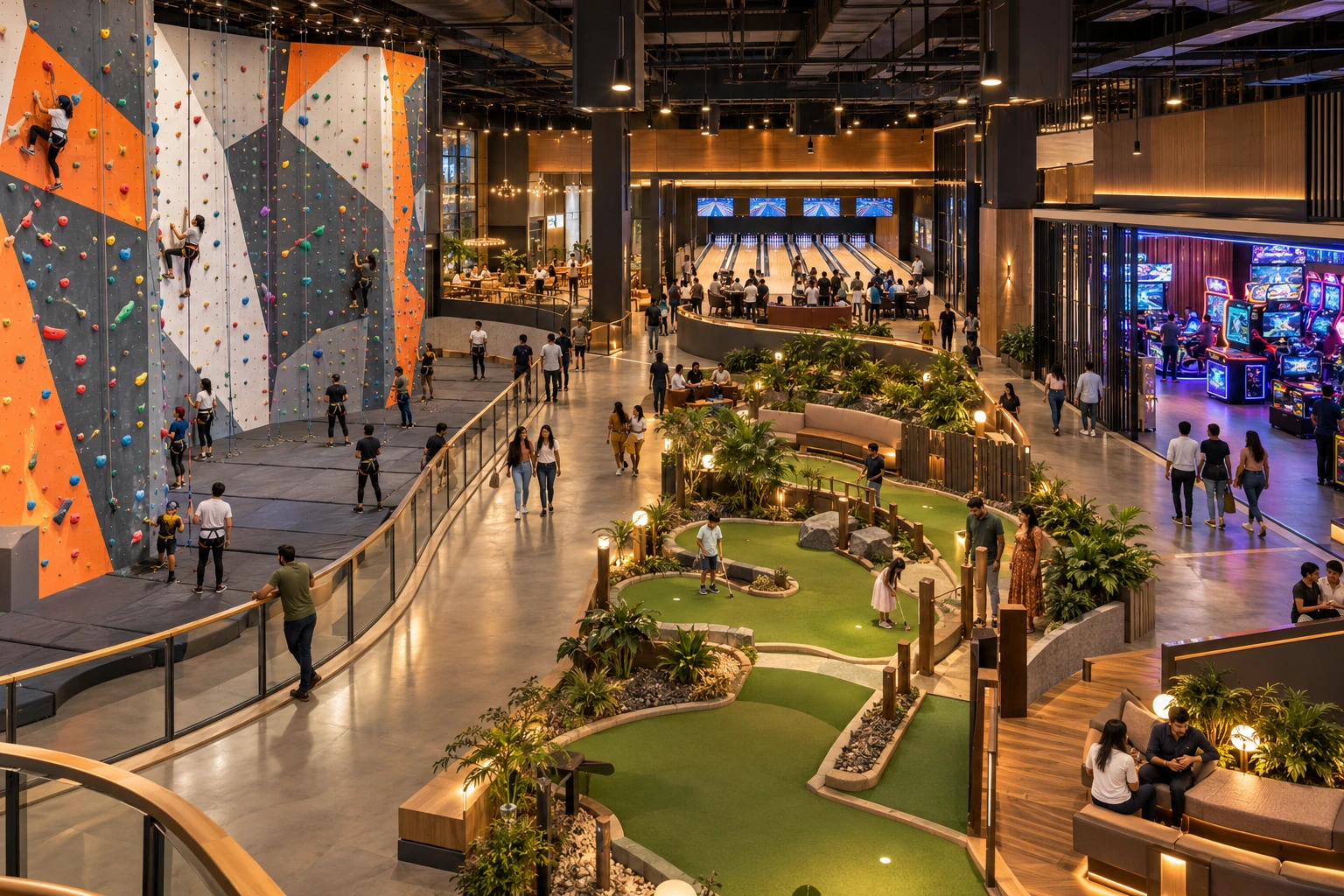 Arena entertainment venue, illustrative architectural concept