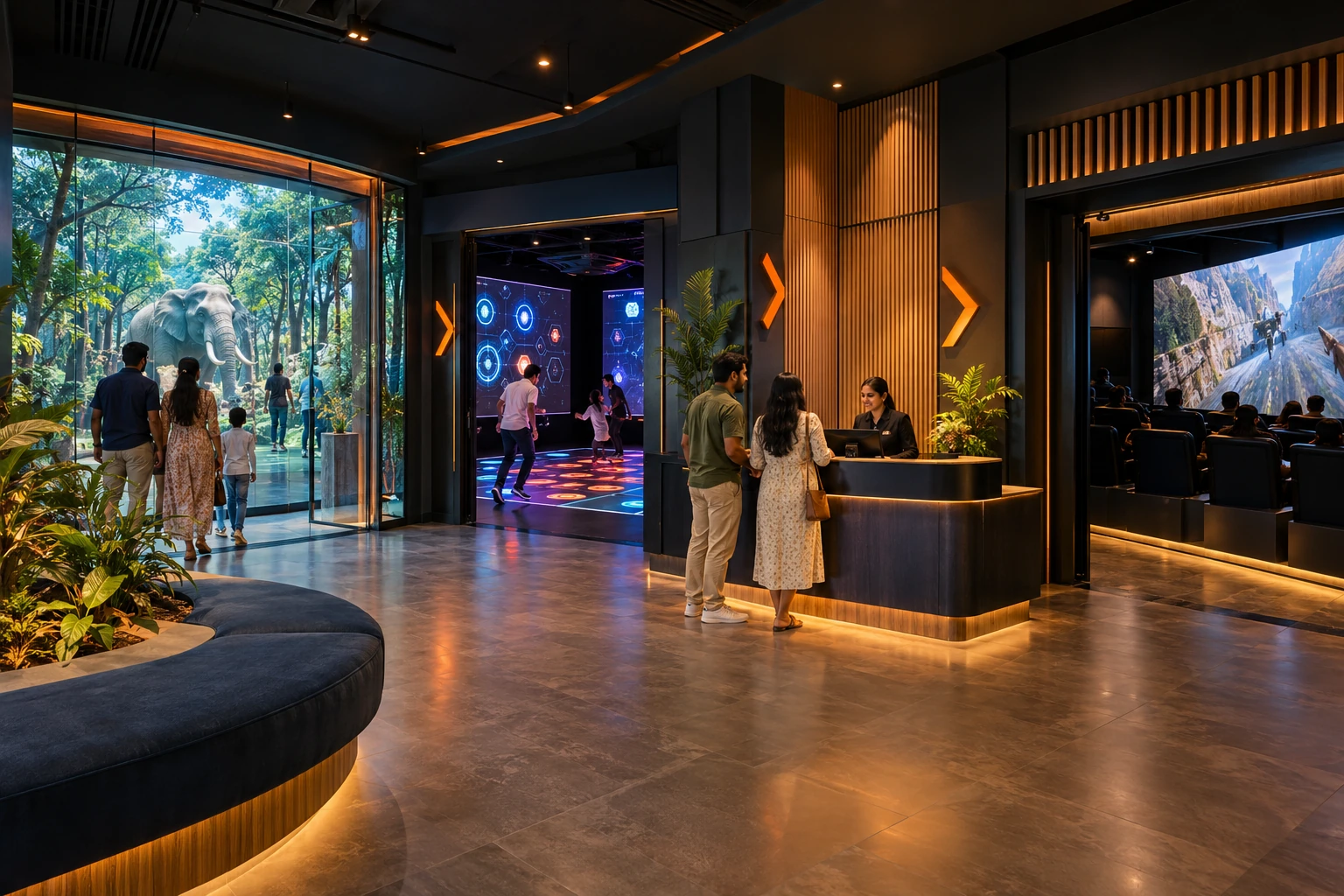 Express entertainment venue, illustrative architectural concept